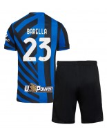 Inter Milan Nicolo Barella #23 Domácí dres pro děti 2024-25 Krátký Rukáv (+ trenýrky)